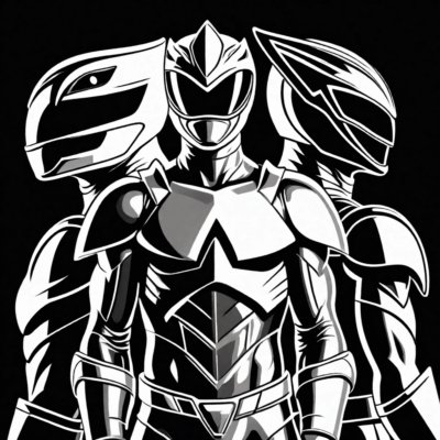 sách tô màu power rangers