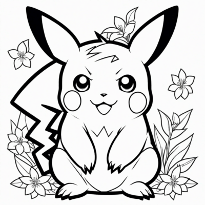 sách tô màu cho người lớn Pikachu