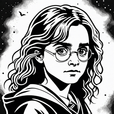 sách tô màu harry potter hermione