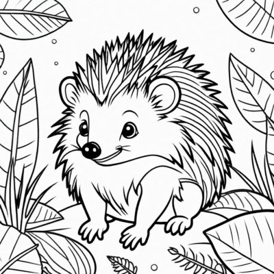 sách tô màu nhím