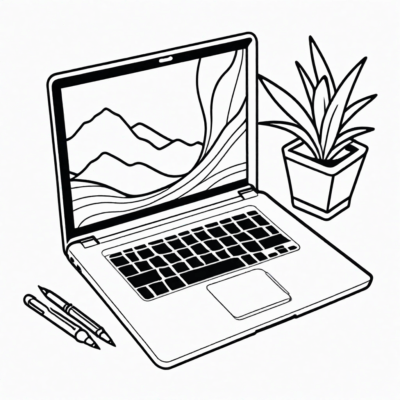 sách tô màu laptop