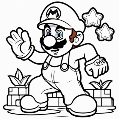 màu sắc Mario để in