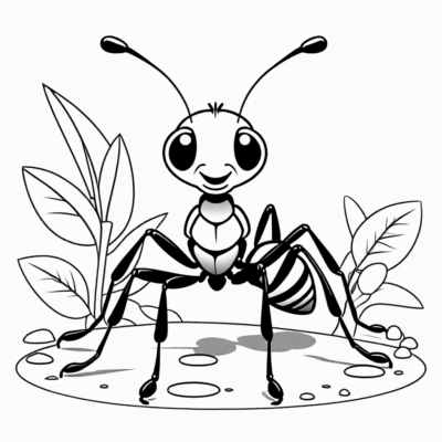 sách tô màu con kiến