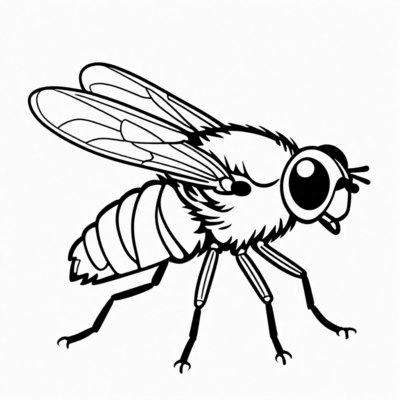 tranh tô màu con ruồi