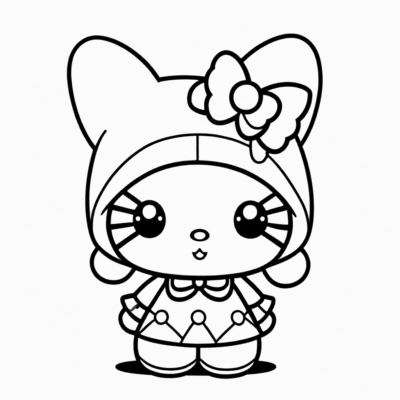my melody tô màu hello kitty kuromi tô màu