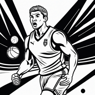 Sách tô màu: Vận động cùng thể thao