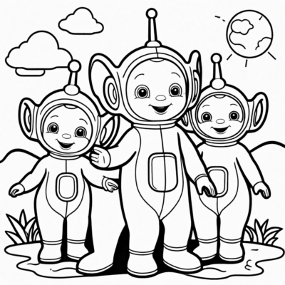 sổ màu teletubbies