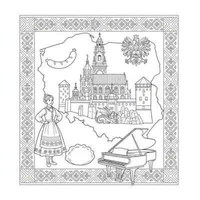 sách tô màu tiếng Ba Lan