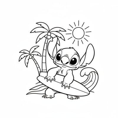 sách tô màu Stich