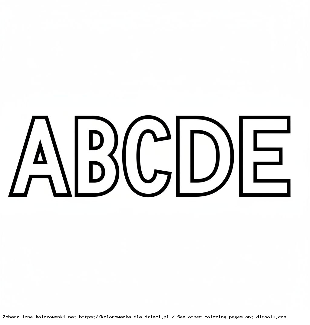 bảng chữ cái tô màu