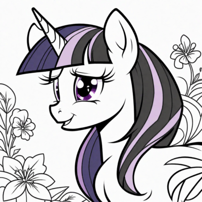 tranh tô màu twilight sparkle