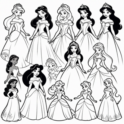 lahat ng Disney princess mga kulay