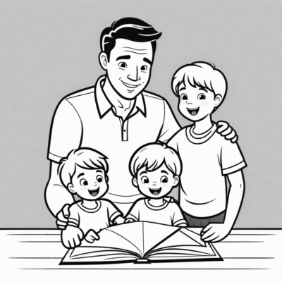 Ngày của Cha – trẻ em tặng cho cha tấm thiệp