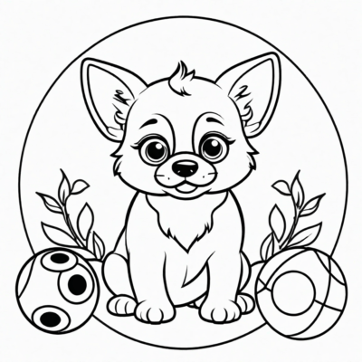 Bingo và Blue tô màu