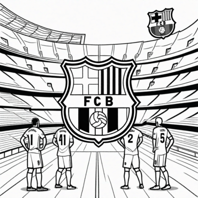 sách tô màu fc barcelona