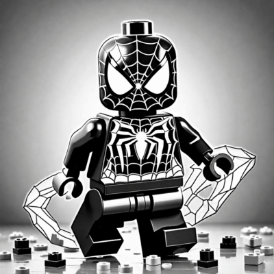 sách tô màu spiderman lego