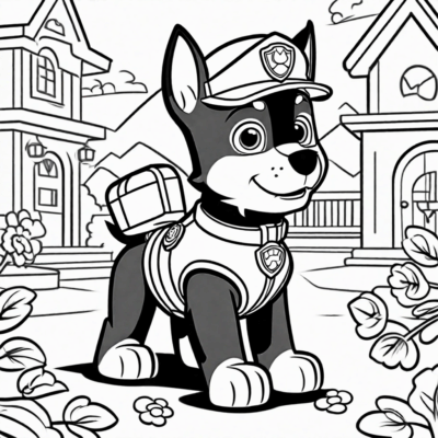 căn cứ Paw Patrol tô màu