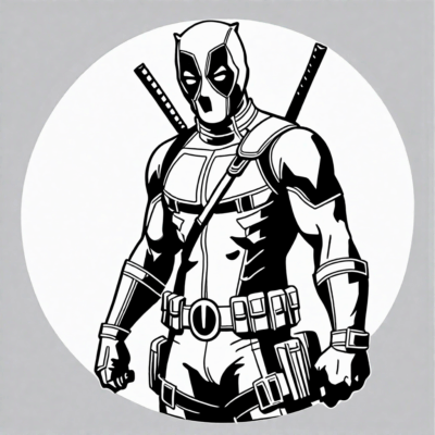 sách tô màu deadpool