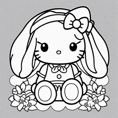 sách tô màu hello kitty cinnamoroll