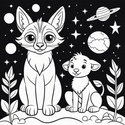 Tập tô cho bé 4 tuổi – bản in dễ thương