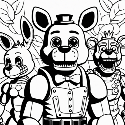 sách tô màu fnaf để in