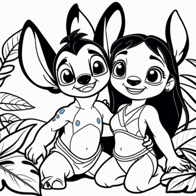 sách tô màu Lilo và Stitch