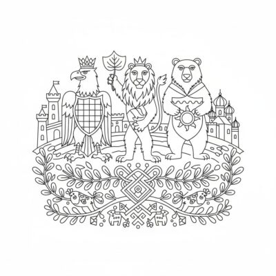 Lech, Czech và Rus tô màu