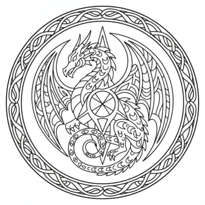 sách tô màu rồng dành cho người lớn