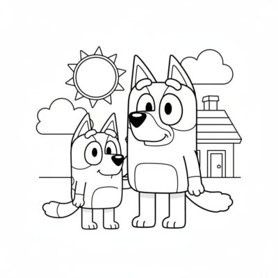 Kolor tô màu in được: Bingo và Blue dành cho trẻ em