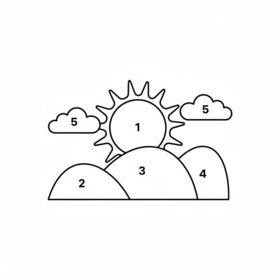 Tên tranh tô màu theo số để in