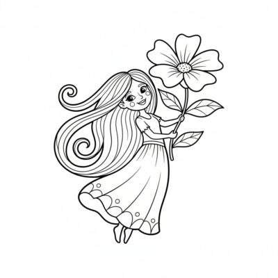 Tranh tô màu in cho bé gái 11 tuổi